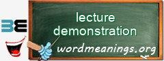 WordMeaning blackboard for lecture demonstration